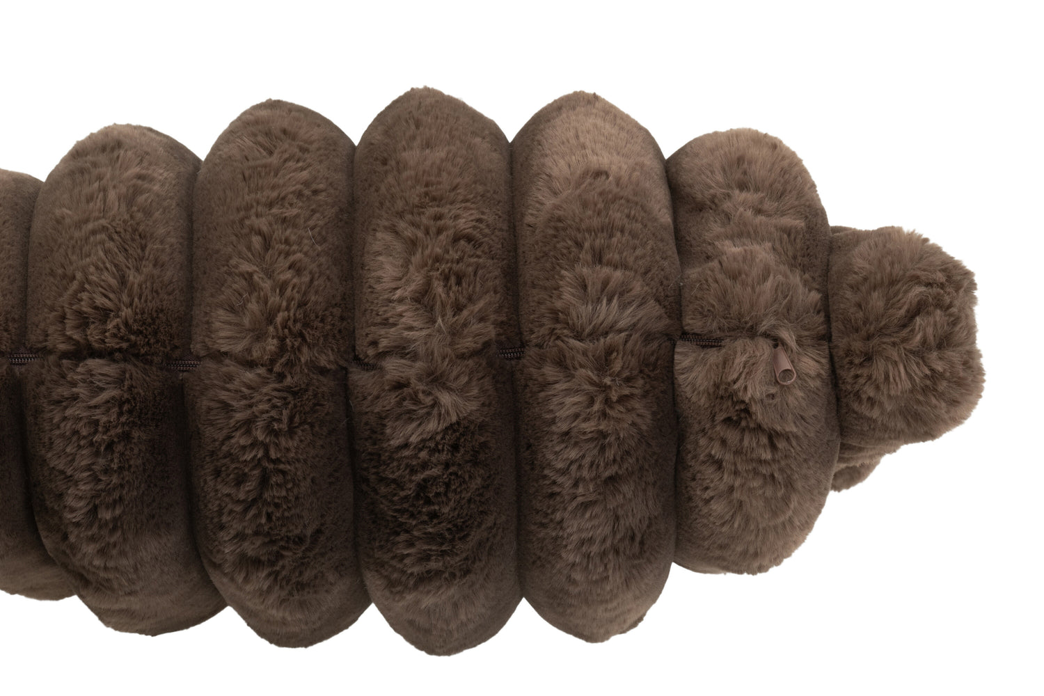 Kussen Groot Ribfluweel Polyester Chocolade