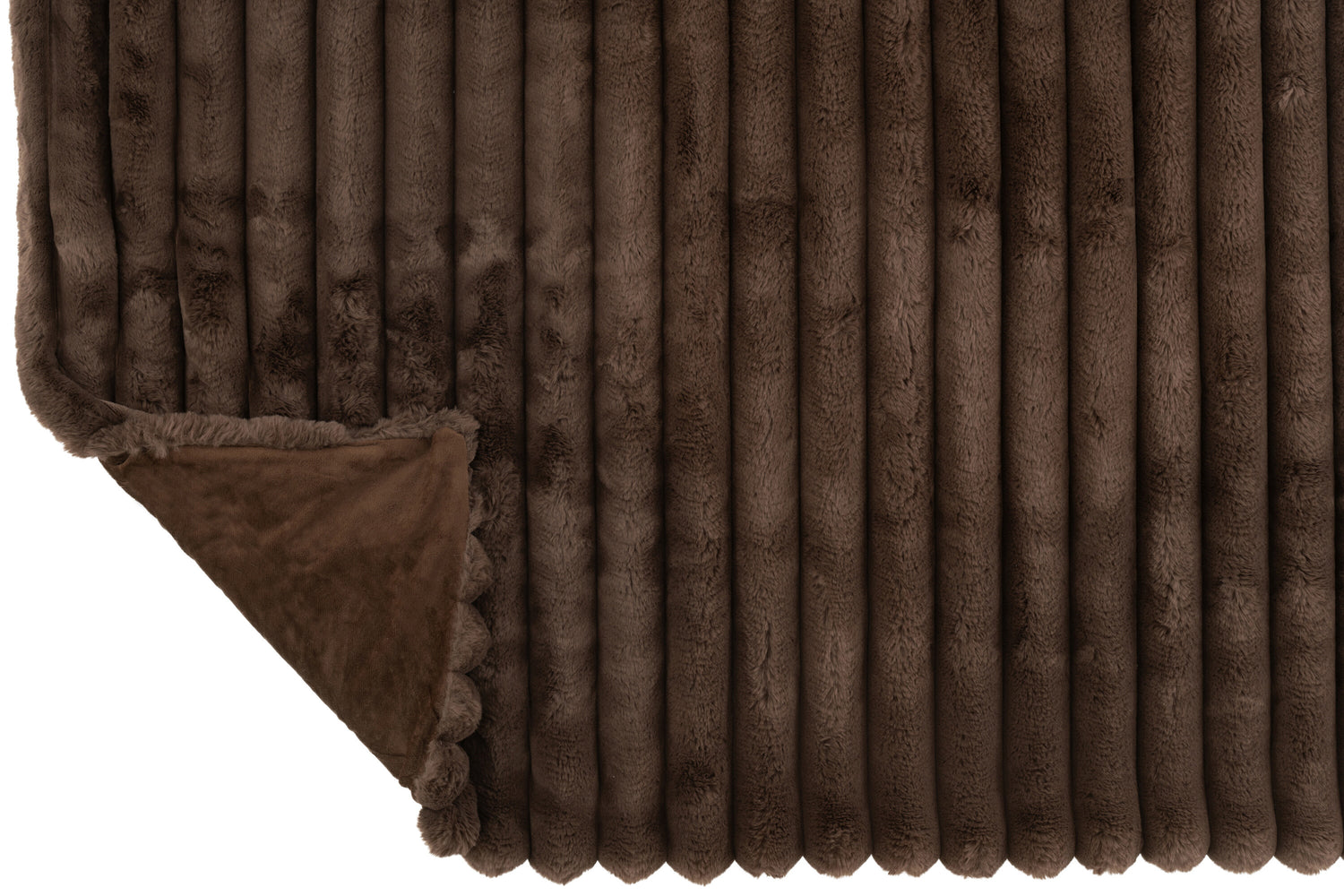 Plaid Groot Corduroy Polyester Chocolade