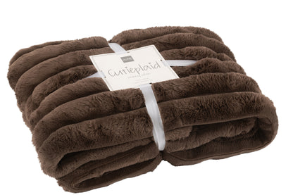 Plaid Groot Corduroy Polyester Chocolade