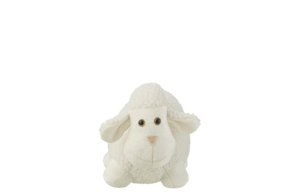 Deurstopper Schaap Polyester Wit Klein