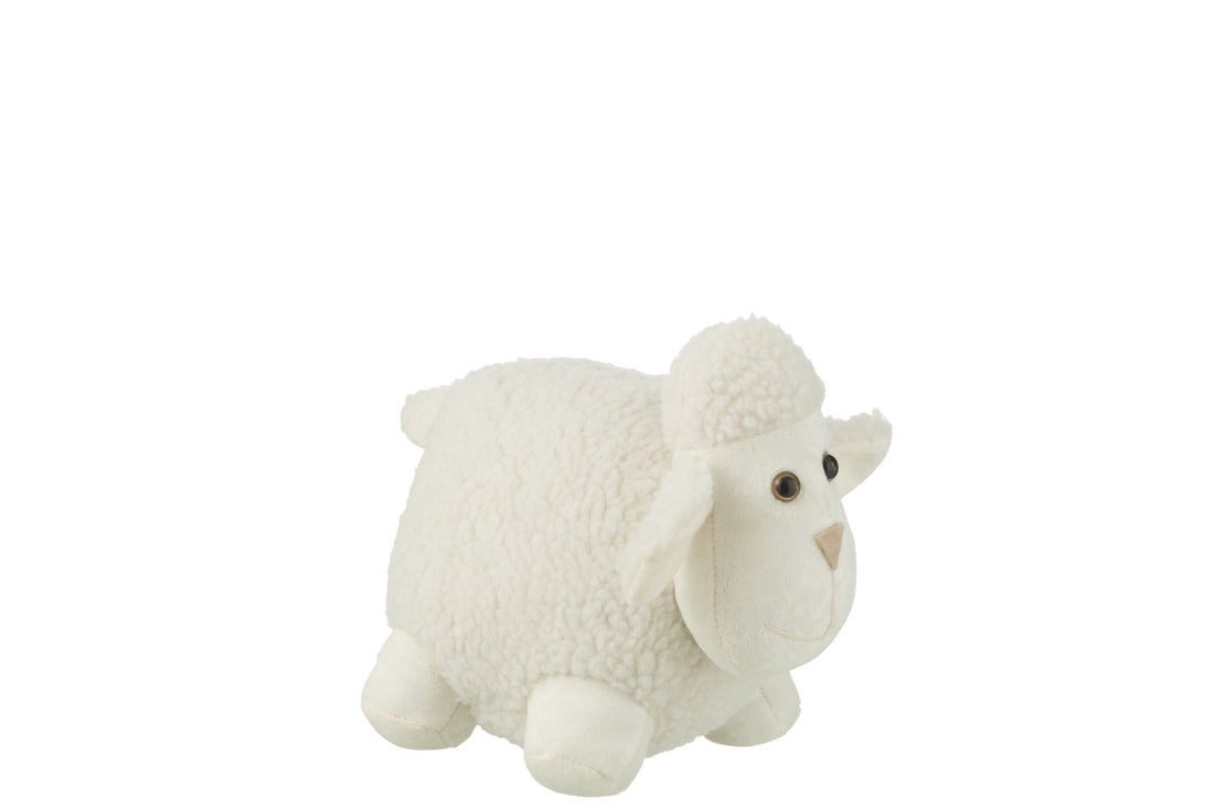 Deurstopper Schaap Polyester Wit Klein