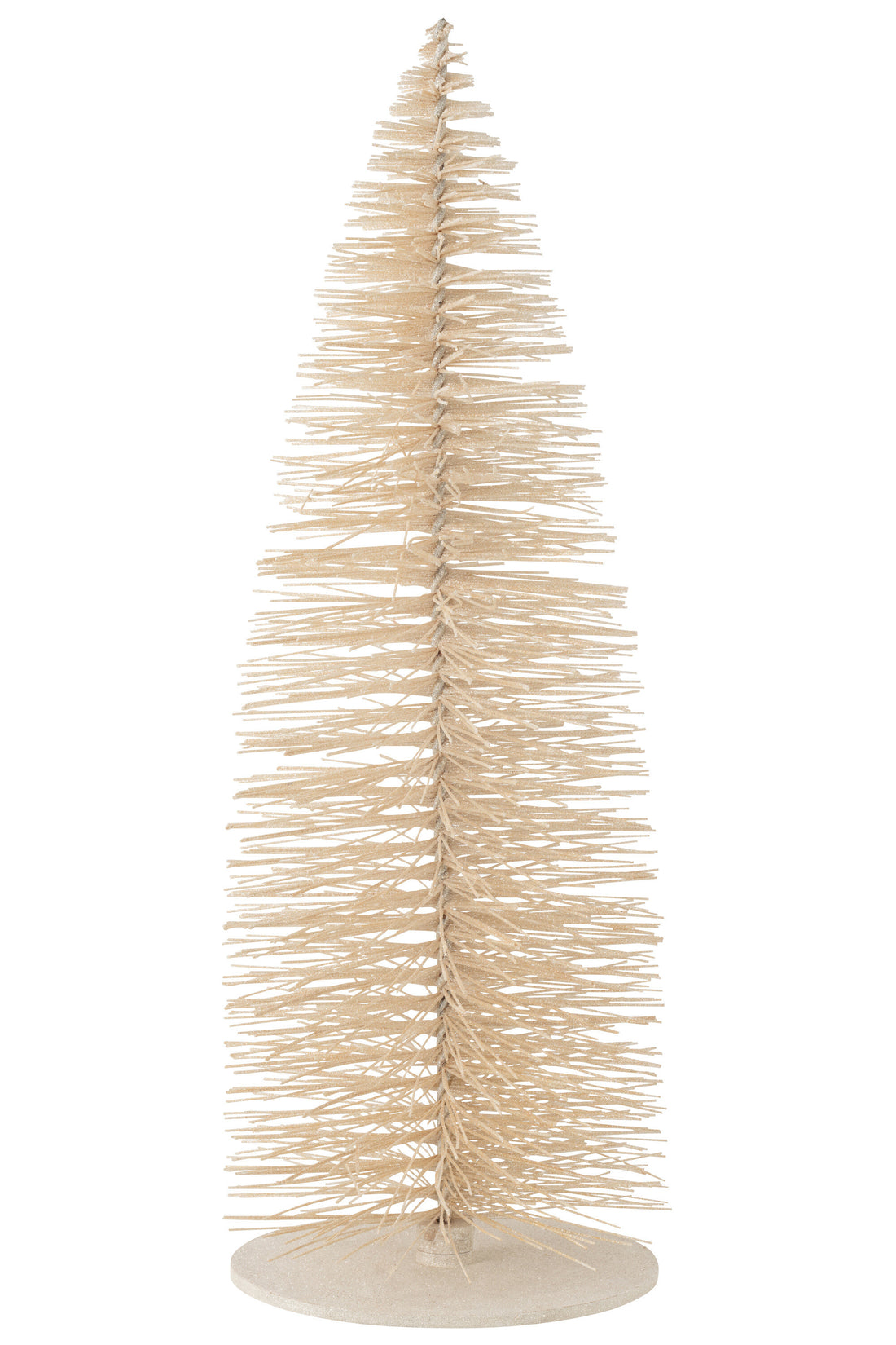 J-Line Christmas Tree Deco Glitters Wood White Extra Large