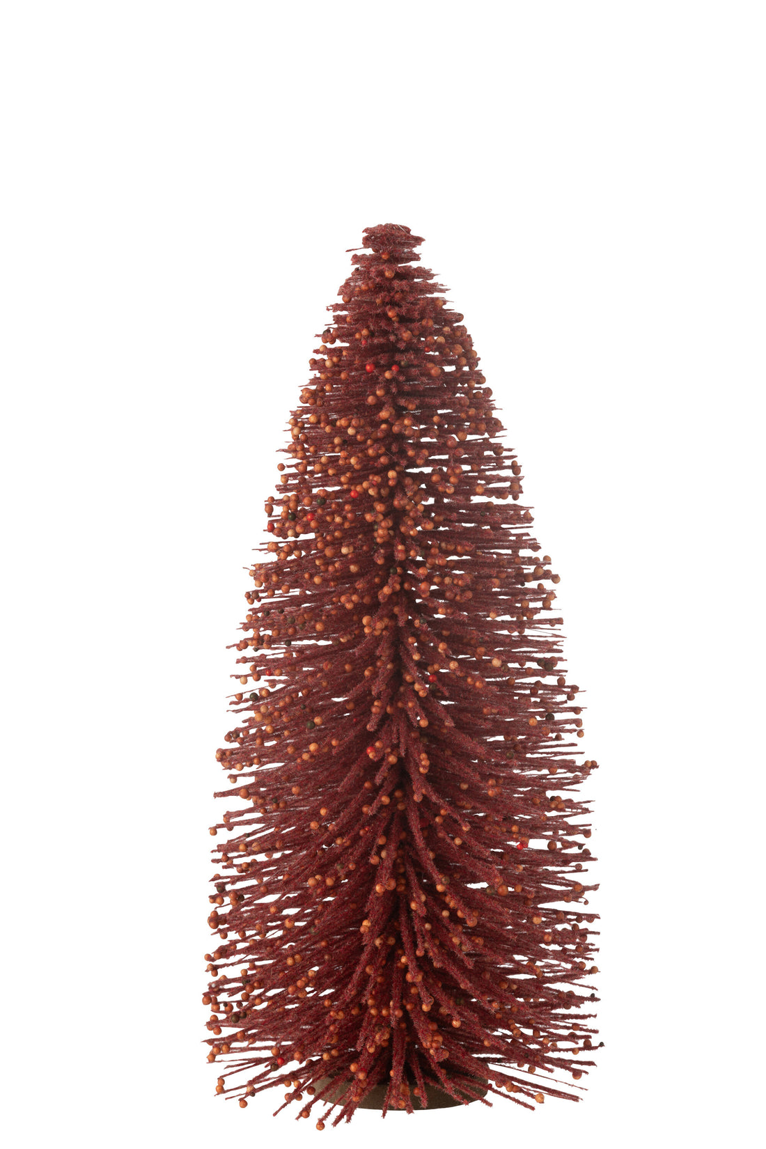 J-Line Christmas Tree Deco Glitters Berries Plastic Red Large