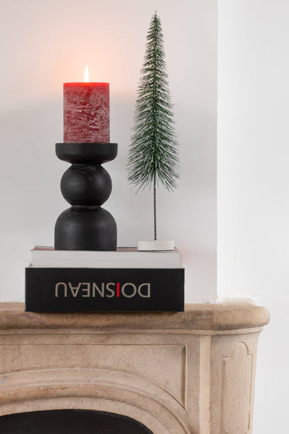 J-Line Kerstboom Deco Sneeuw Plastic Groen Klein
