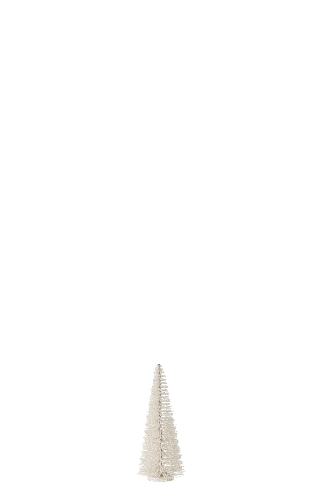 J-Line Kerstboomdecoratie Glitters Plastic Wit Klein