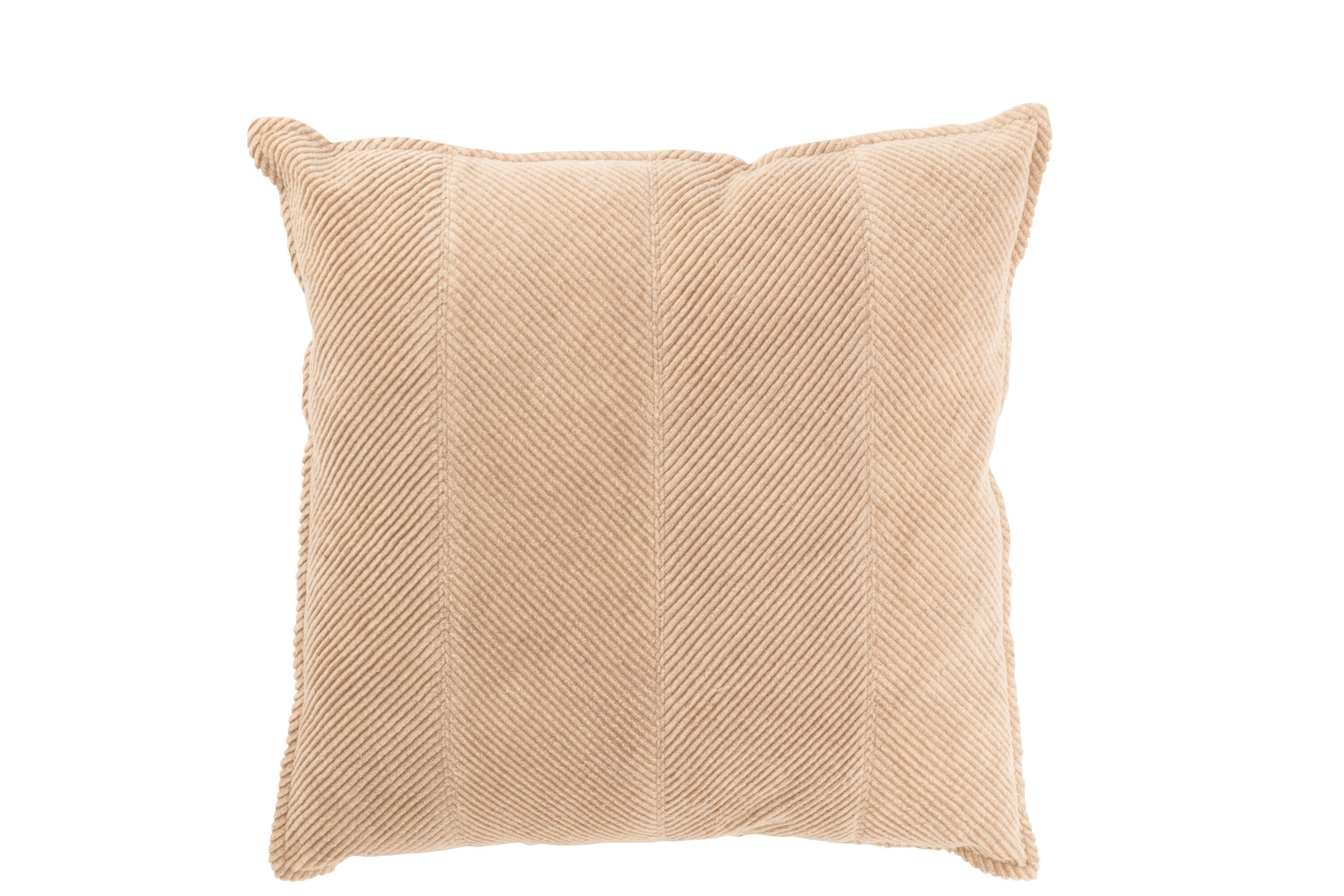 Kussen Strepen Katoen/Polyester Beige