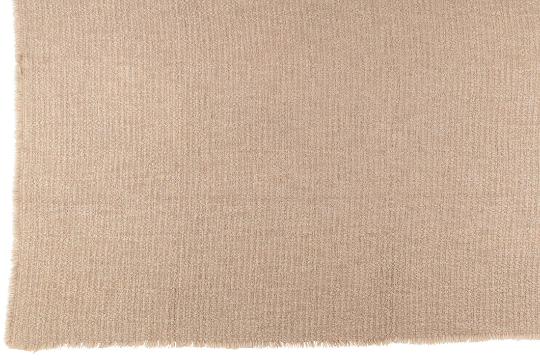 Plaid met rafelige randen Katoen/Polyester Beige