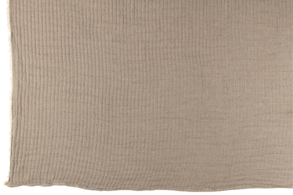 Plaid Teddy Lines Stitching Katoen/Polyester Grijs