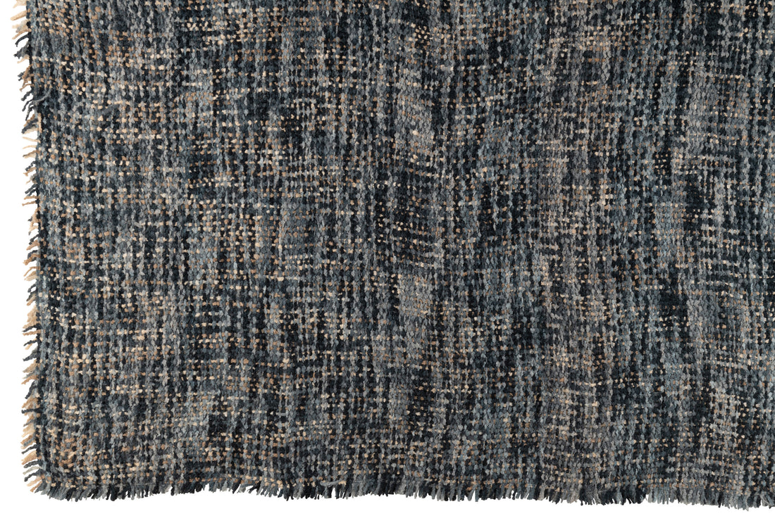 Plaid Tweed Acryl/Katoen Blauw/Wit