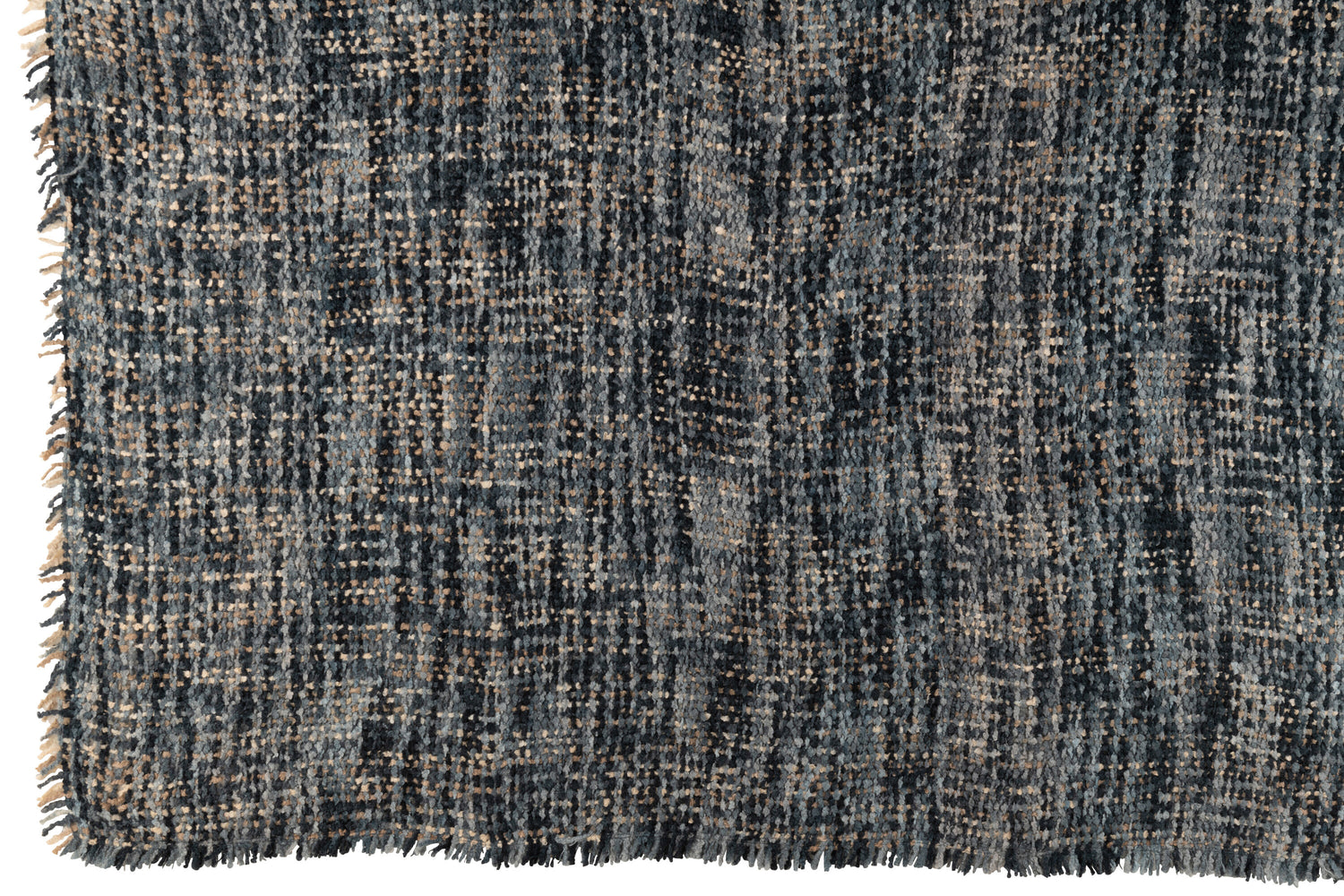 Plaid Tweed Acryl/Katoen Blauw/Wit