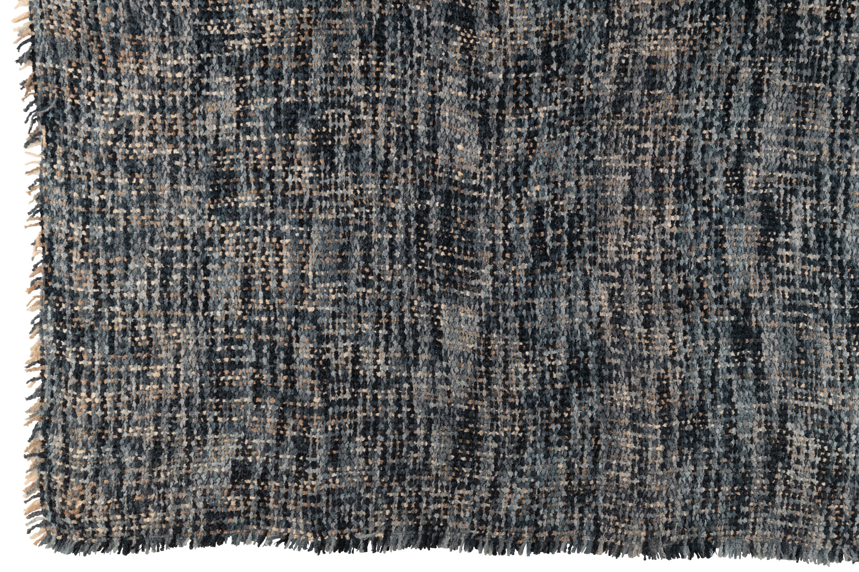 Plaid Tweed Acryl/Katoen Blauw/Wit