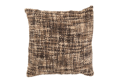 Kussen Tweed Acryl/Katoen Bruin/Beige