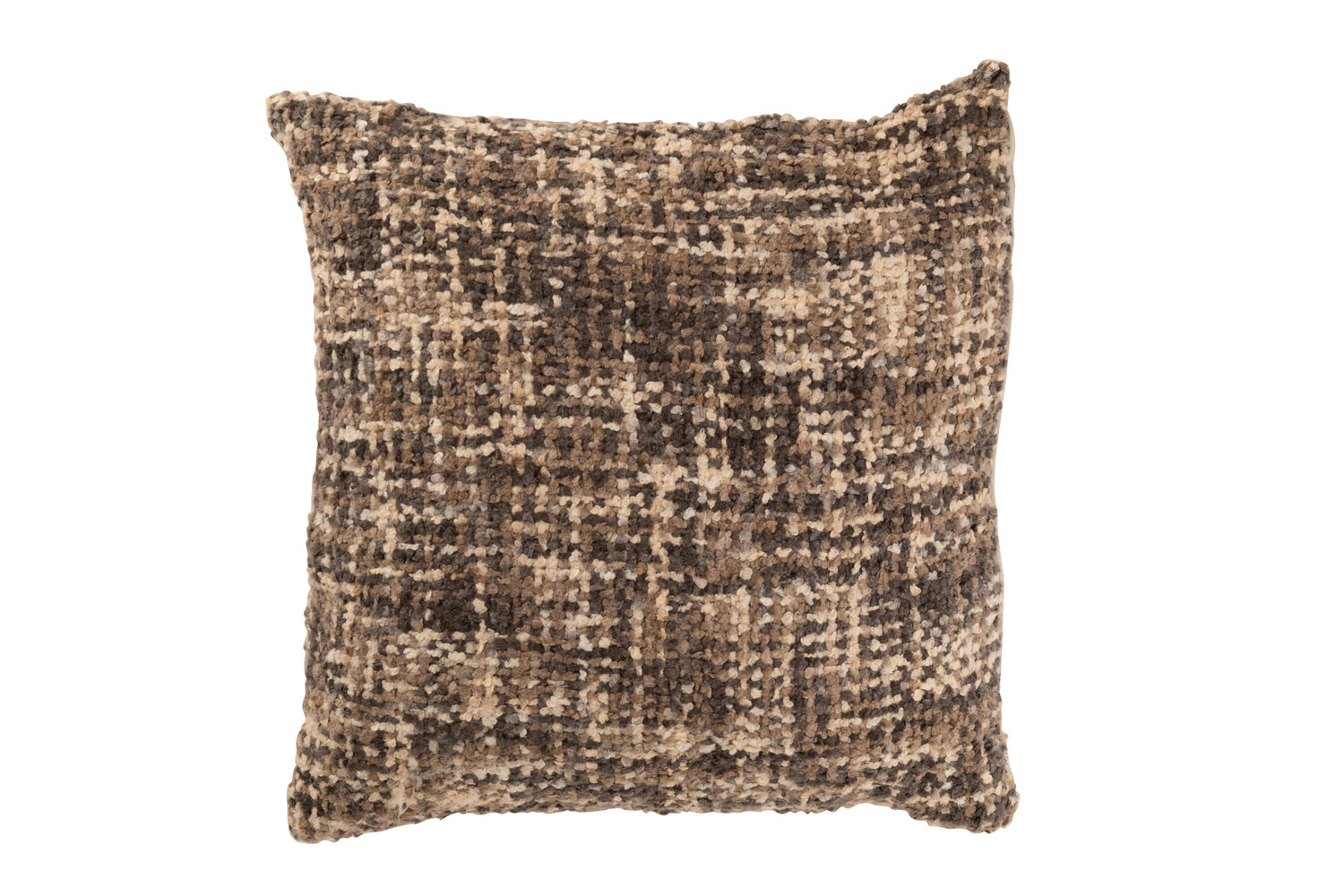 Kussen Tweed Acryl/Katoen Bruin/Beige