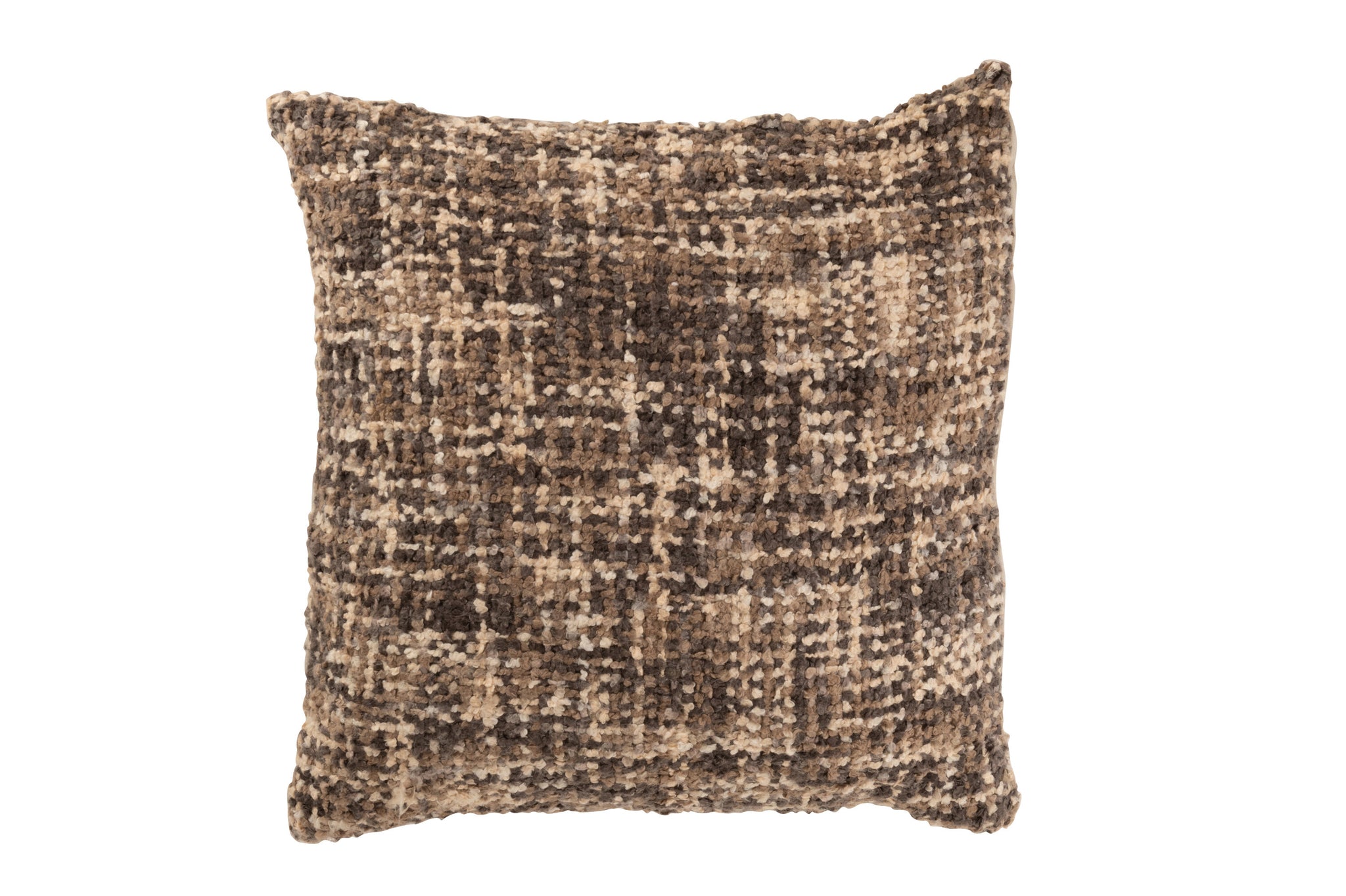 Kussen Tweed Acryl/Katoen Bruin/Beige