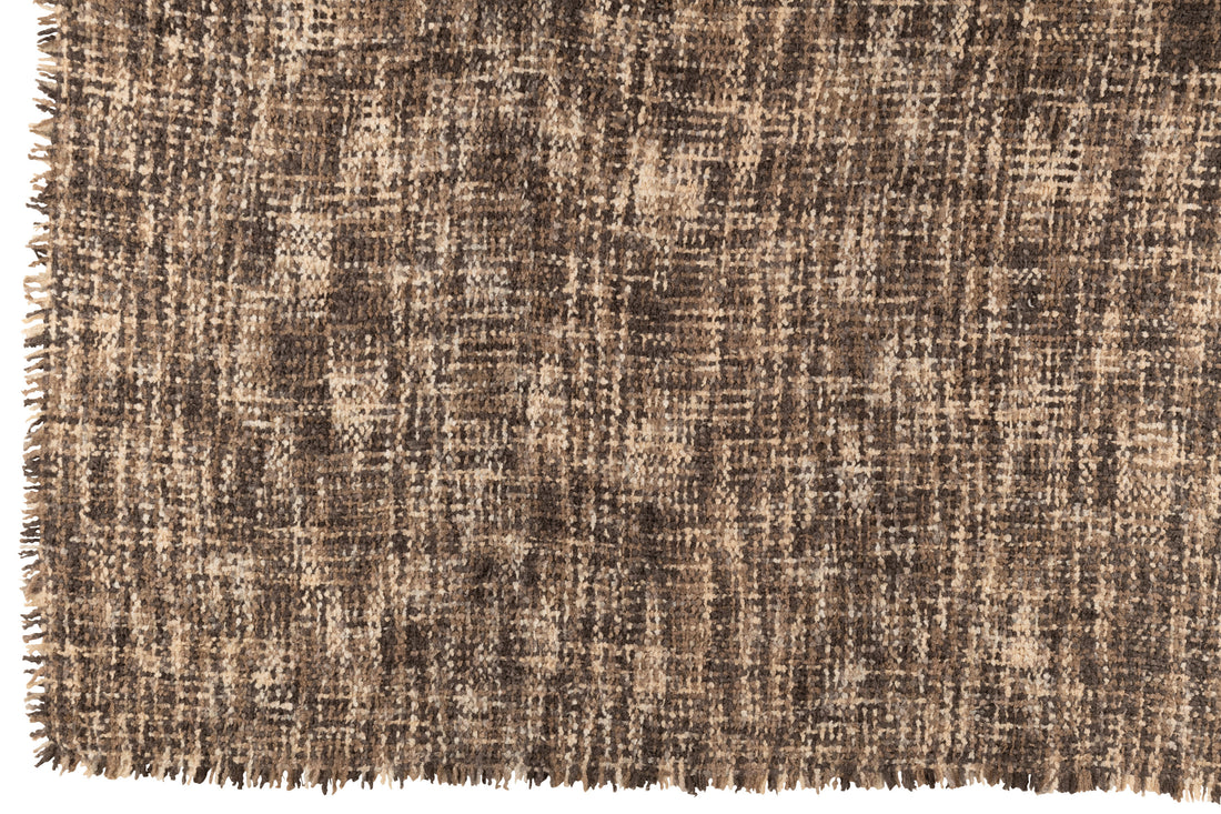 Geruite Tweed Acryl/Katoen Bruin/Beige