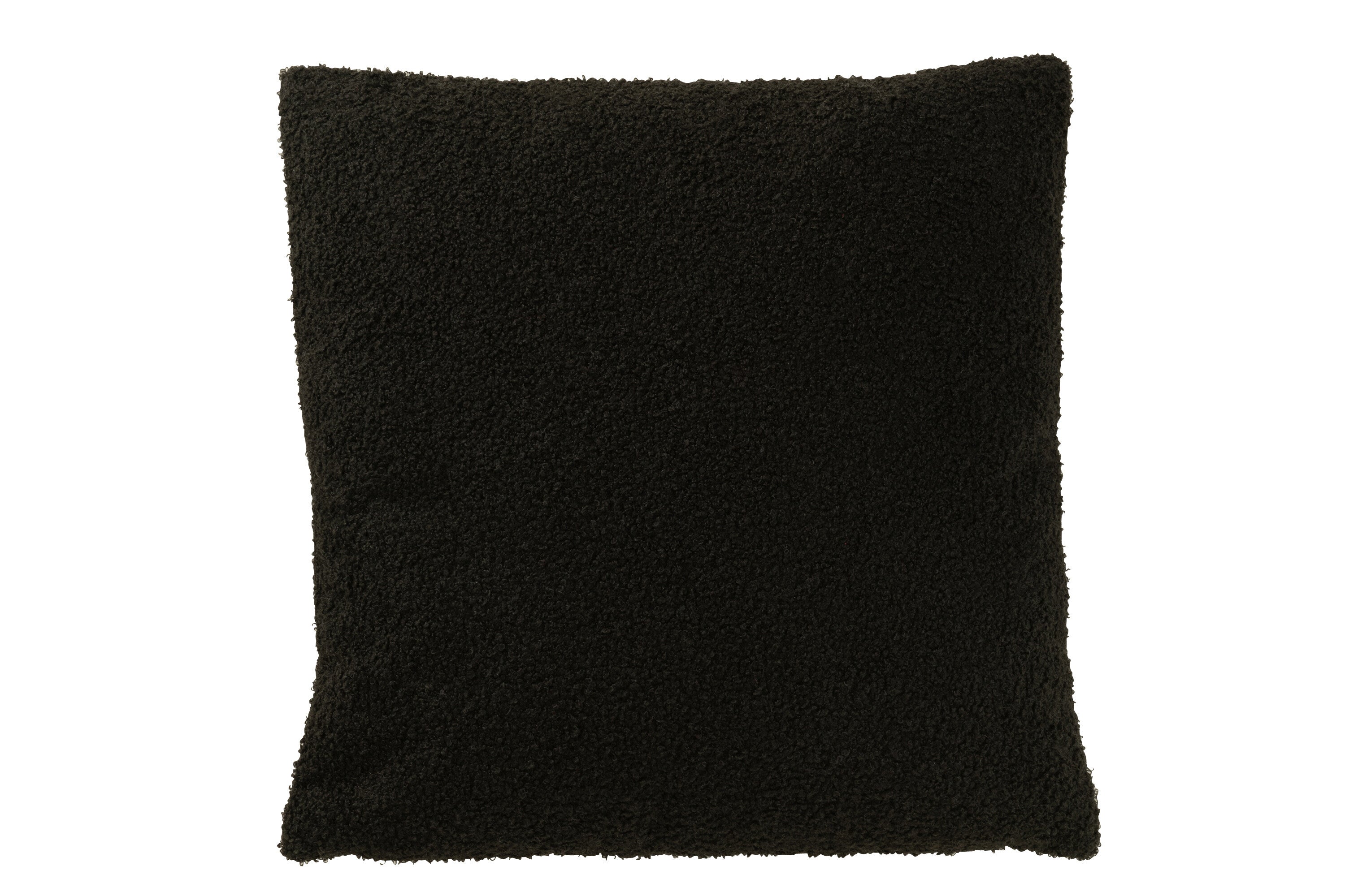 J-Line Kussen Gezicht Abstract Boucl -  Zwart/Wit