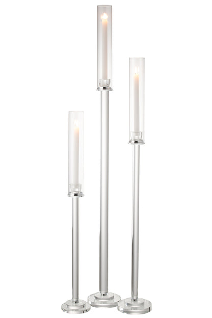 Kaarsenhouder Moira Glas Transparant Groot