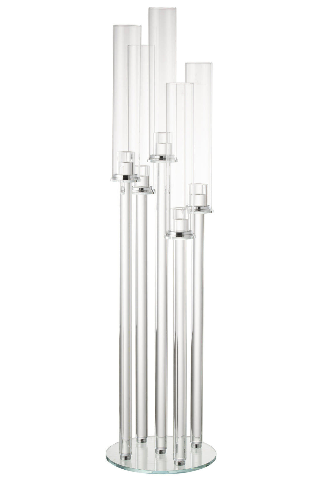 Kaarsenhouder 5 Dun Glas Transparant