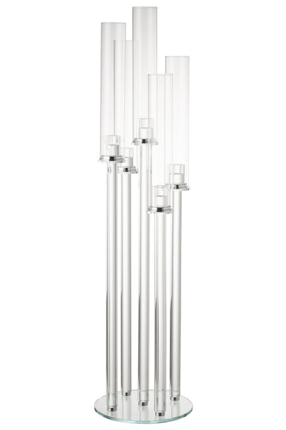 Kaarsenhouder 5 Dun Glas Transparant