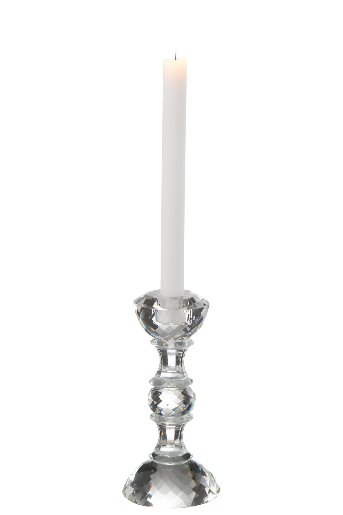 Kaarsenhouder Marie Kristal Transparant Klein