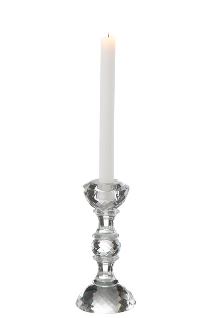 Kaarsenhouder Marie Kristal Transparant Klein