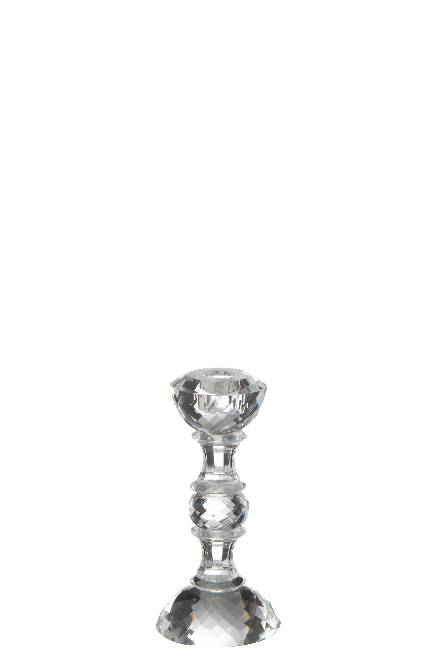 Kaarsenhouder Marie Kristal Transparant Klein