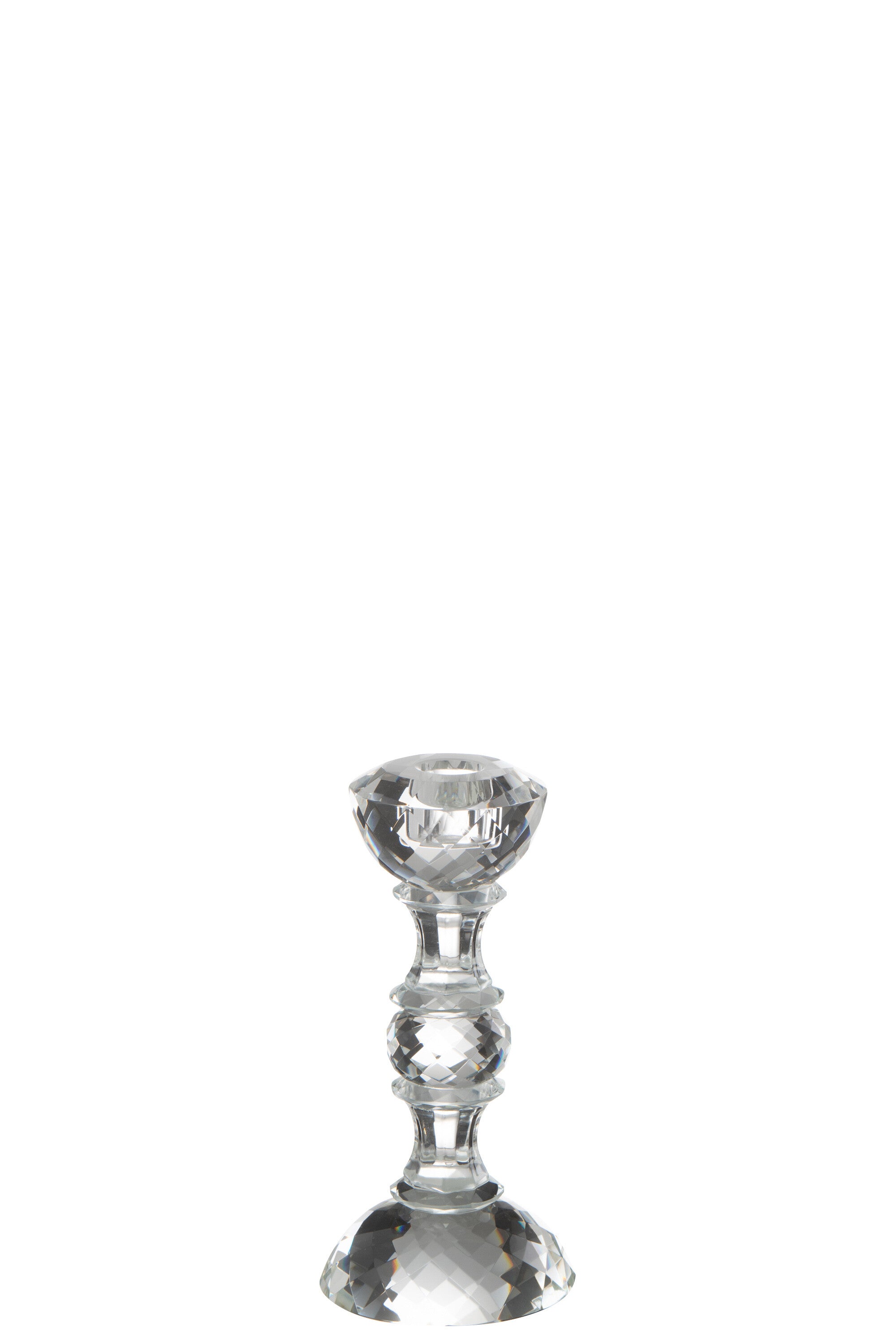 Kaarsenhouder Marie Kristal Transparant Klein