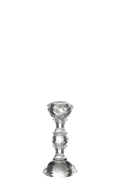 Kaarsenhouder Marie Kristal Transparant Klein