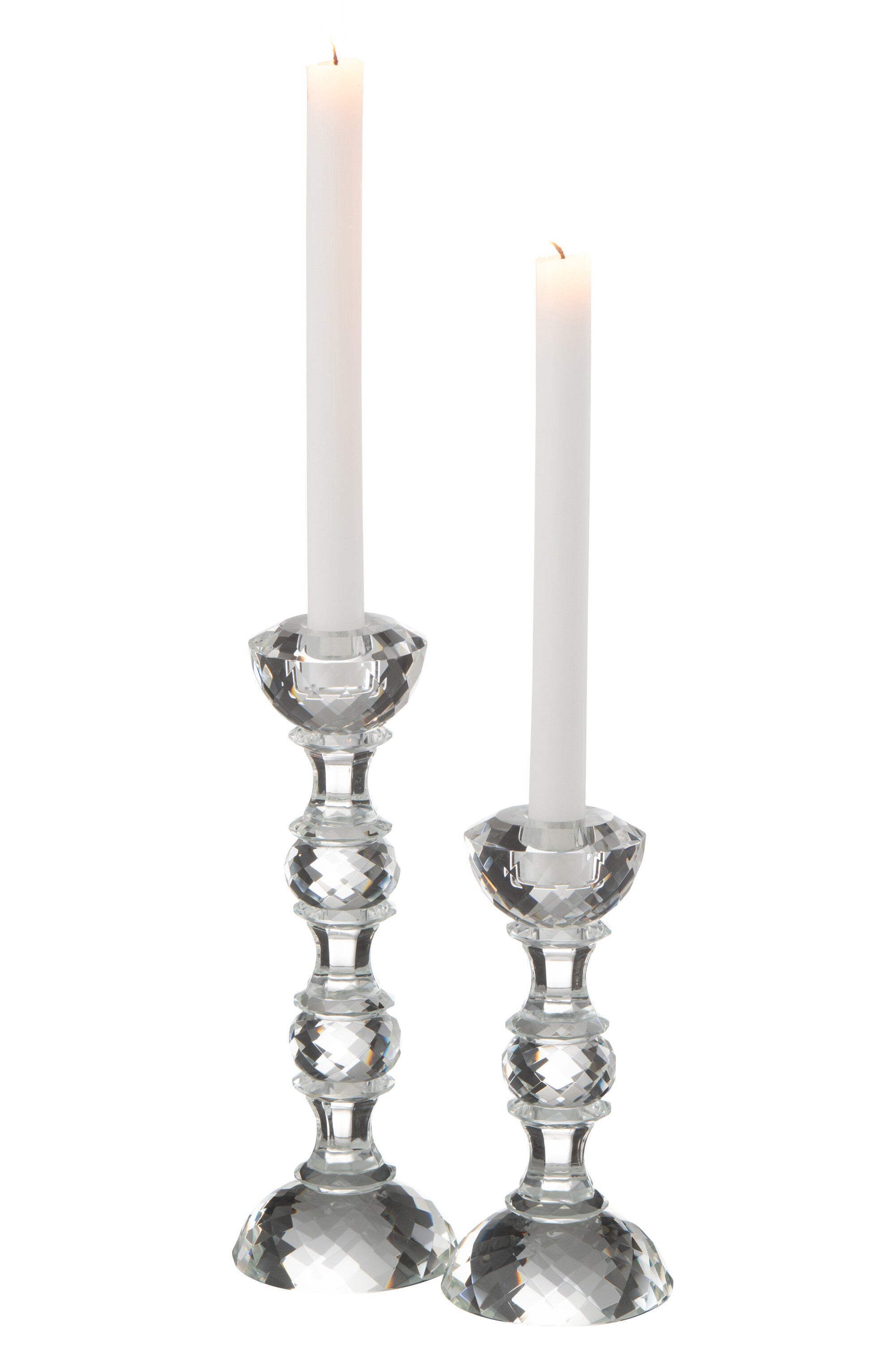 Kaarsenhouder Marie Kristal Transparant Groot