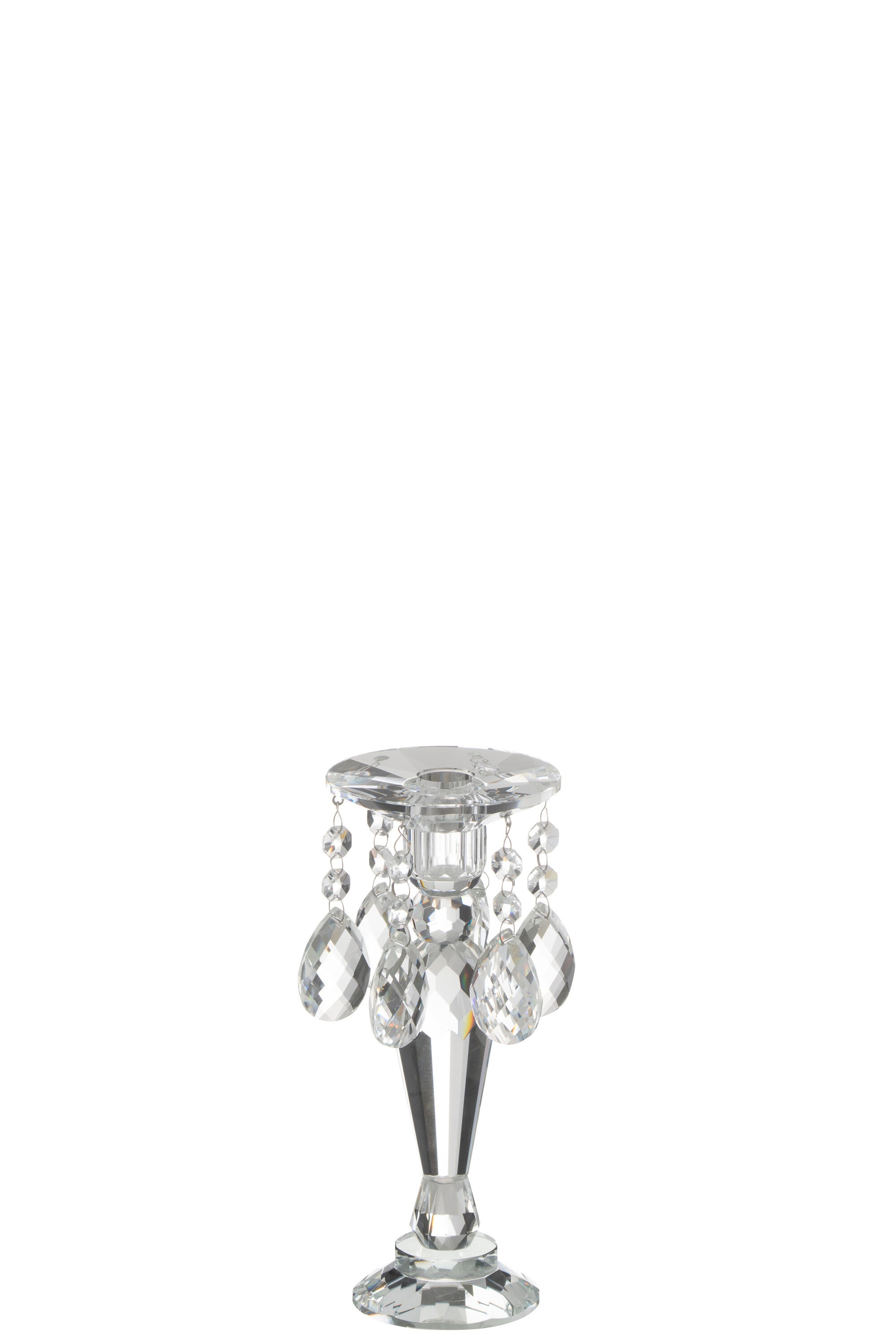 Kaarsenhouder Louise Kristal Transparant Klein