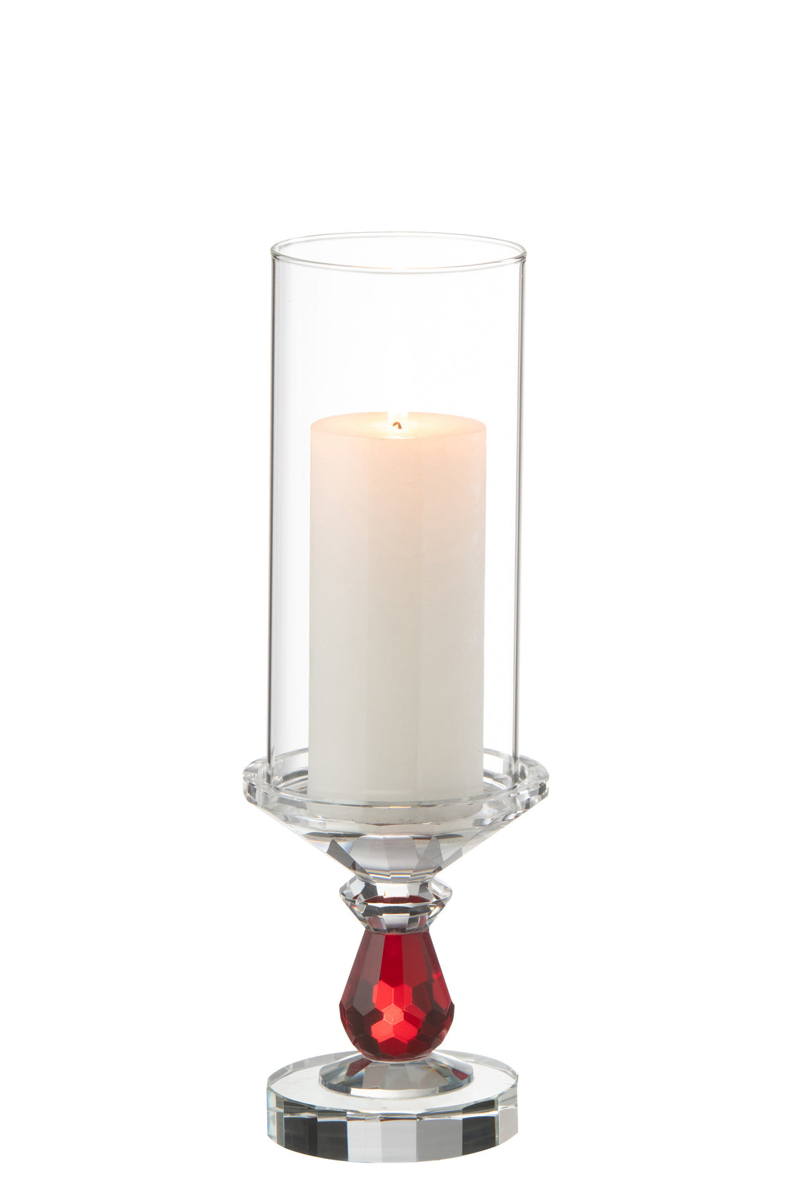 Orkaan Marie Kristal Rood/Transparant Klein