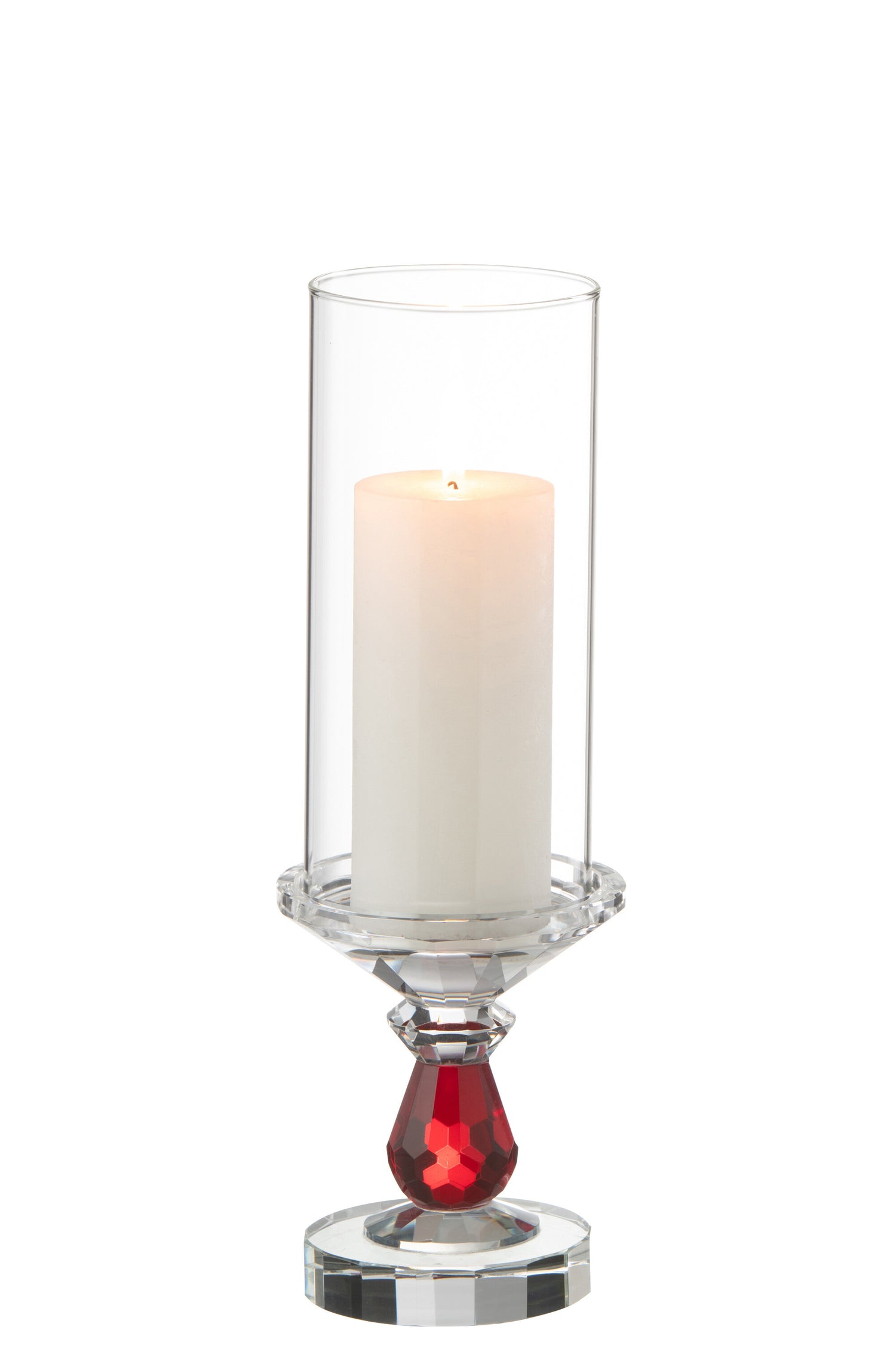 Orkaan Marie Kristal Rood/Transparant Klein