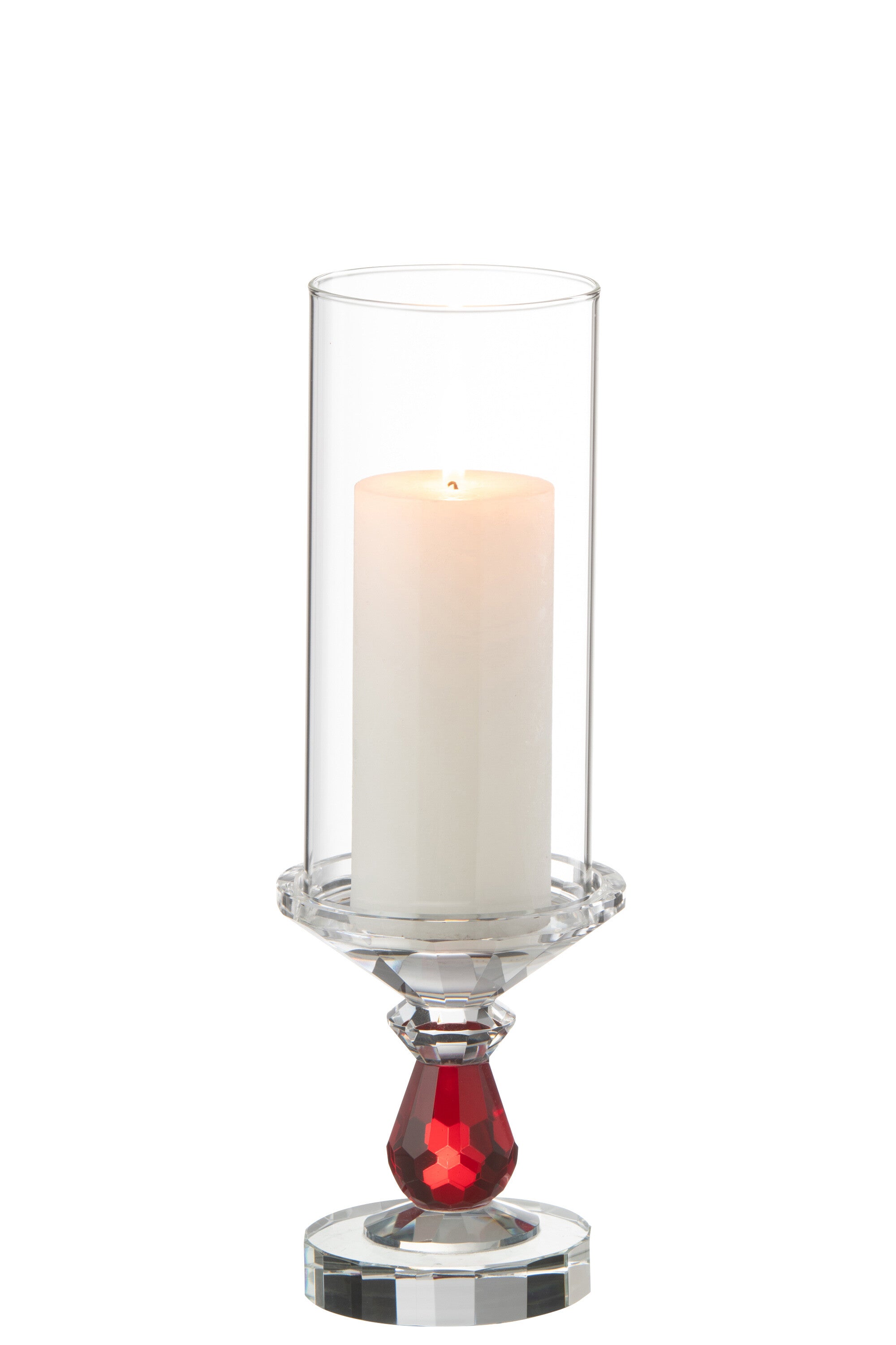 Orkaan Marie Kristal Rood/Transparant Klein