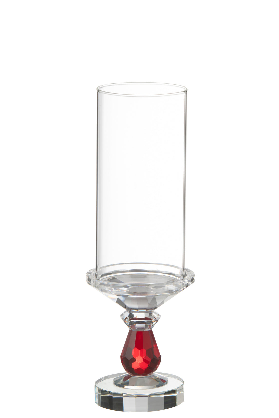 Orkaan Marie Kristal Rood/Transparant Klein