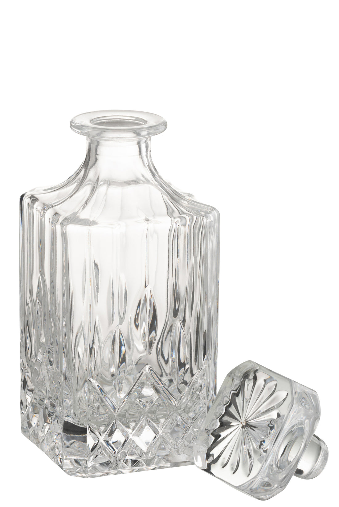 Kan Franse glazen karaf transparant.