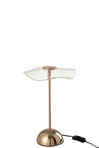 Tafellamp Led Bloem Metaal/Kunststof Goud Klein