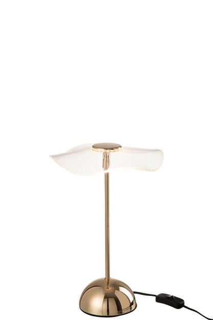 Tafellamp Led Bloem Metaal/Kunststof Goud Klein