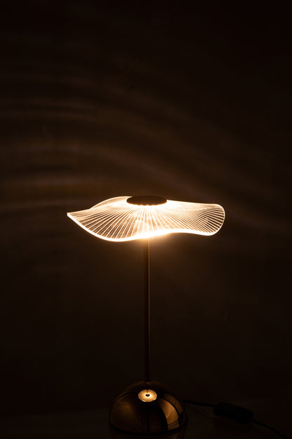 Tafellamp Led Bloem Metaal/Kunststof Goud Klein