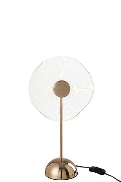 Tafellamp Led Bloem Metaal/Kunststof Goud Klein