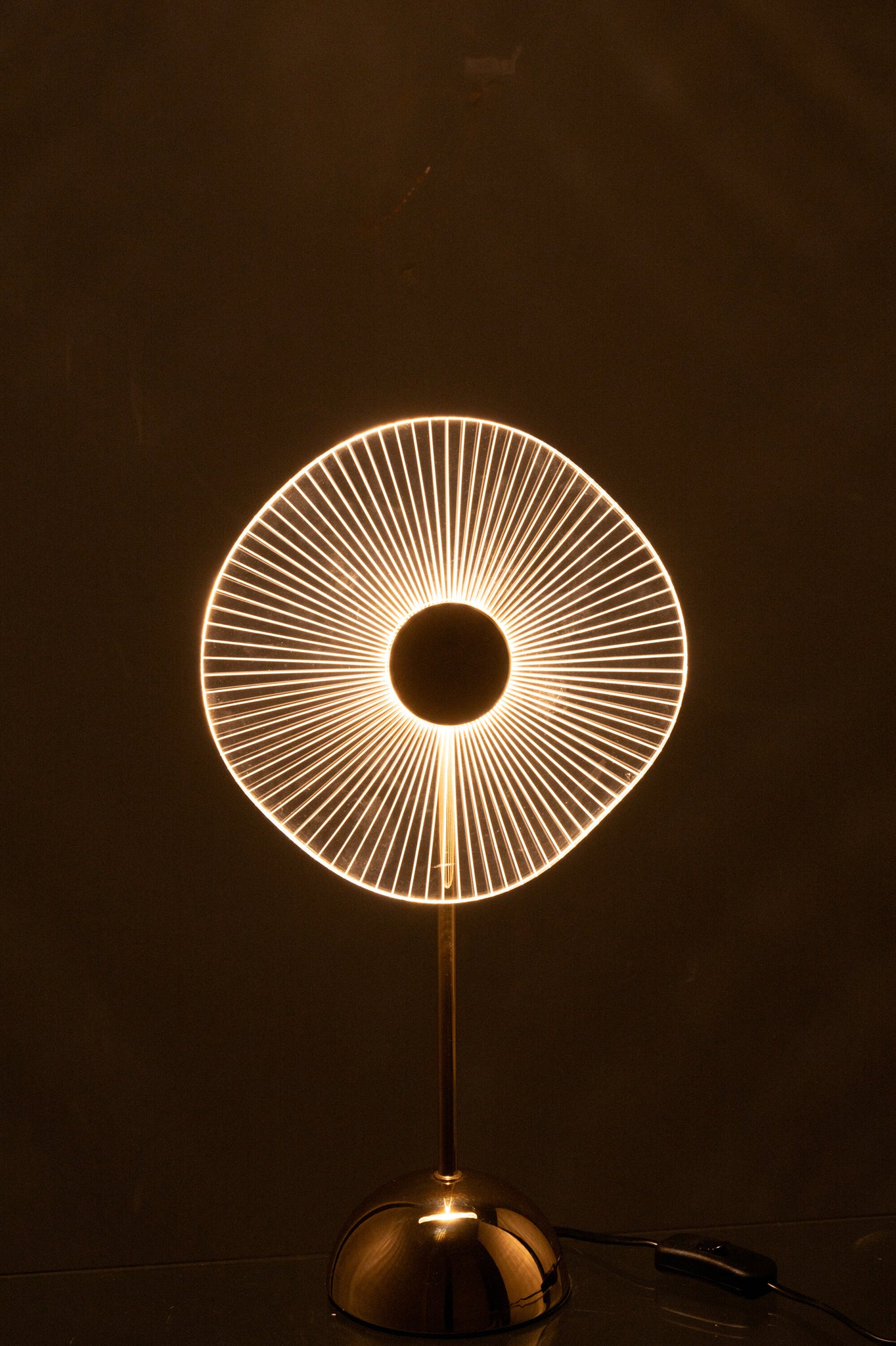 Tafellamp Led Bloem Metaal/Kunststof Goud Klein