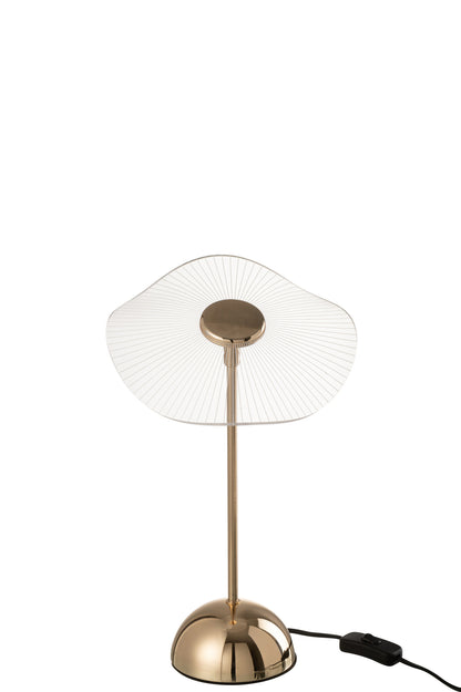 Tafellamp Led Bloem Metaal/Kunststof Goud Klein