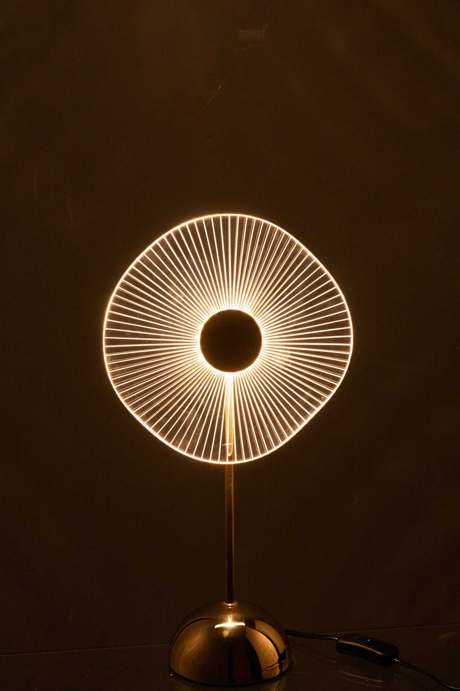 Tafellamp Led Bloem Metaal/Kunststof Goud Klein