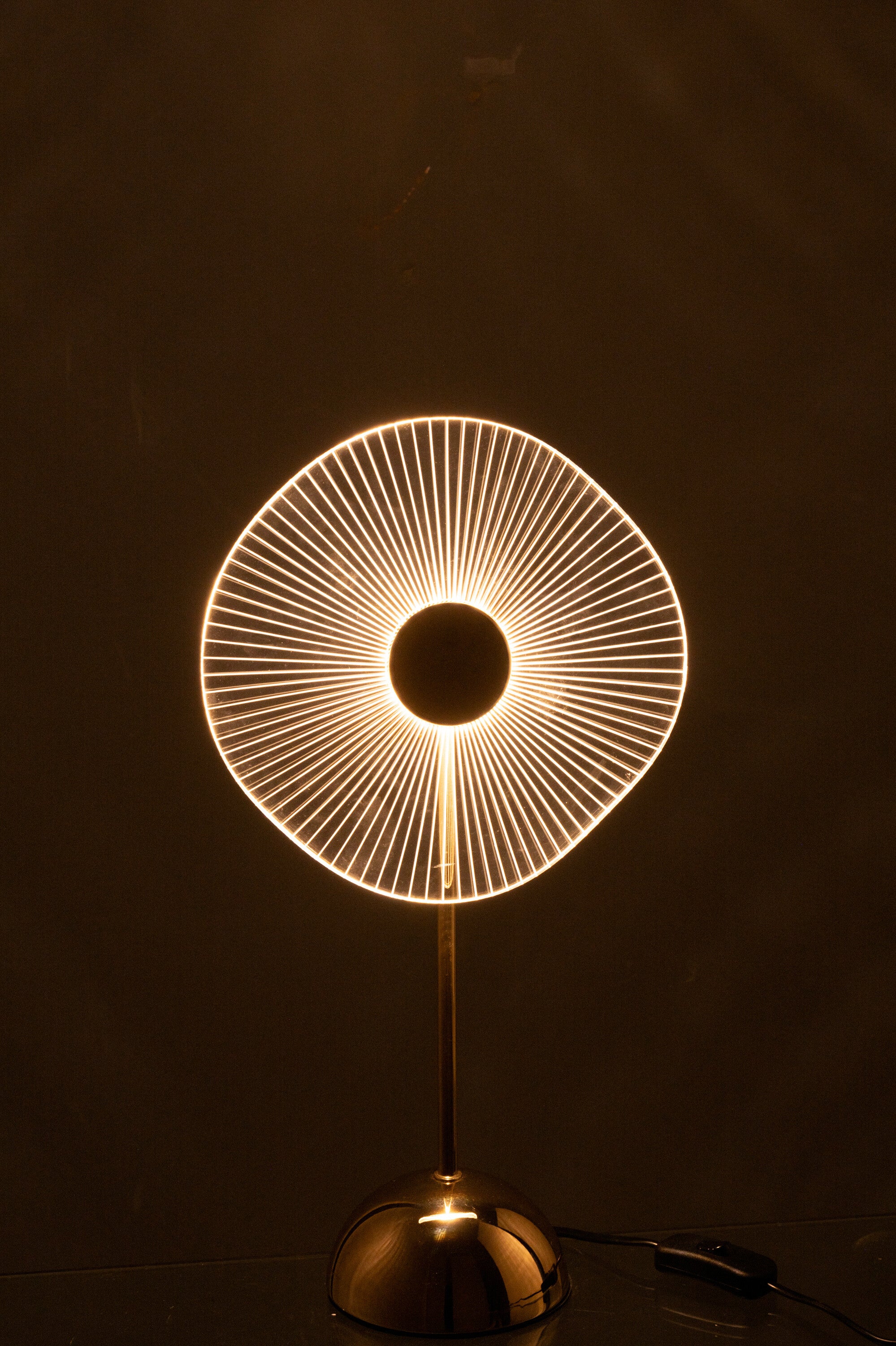 Tafellamp Led Bloem Metaal/Kunststof Goud Klein