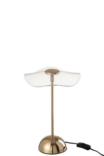 Tafellamp Led Bloem Metaal/Kunststof Goud Klein