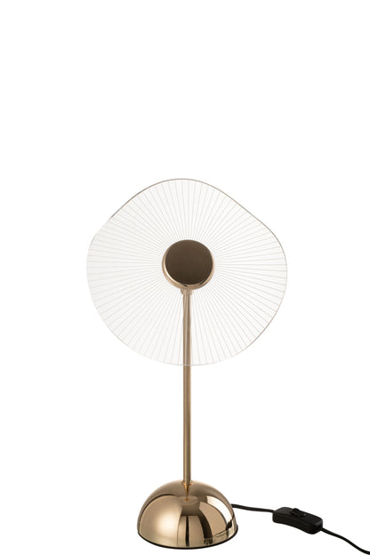 Tafellamp Led Bloem Metaal/Kunststof Goud Klein