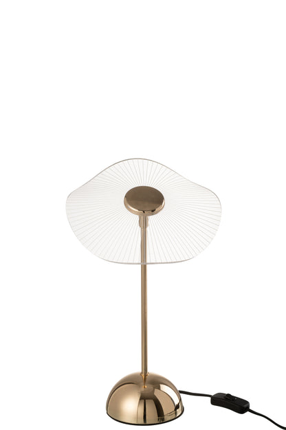 Tafellamp Led Bloem Metaal/Kunststof Goud Klein