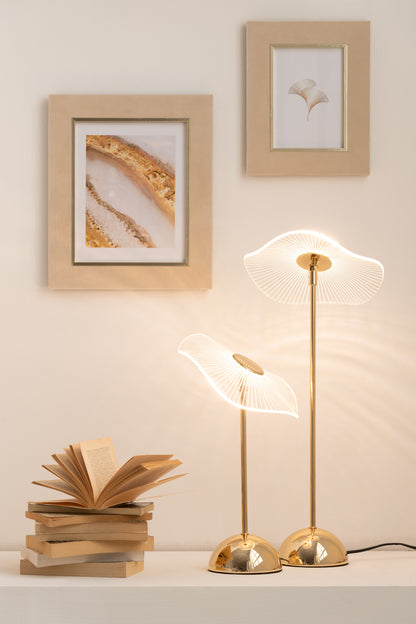 Tafellamp Led Bloem Metaal/Kunststof Goud Klein