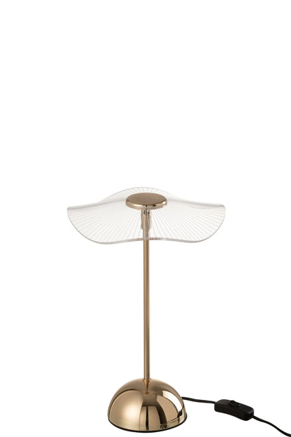 Tafellamp Led Bloem Metaal/Kunststof Goud Klein