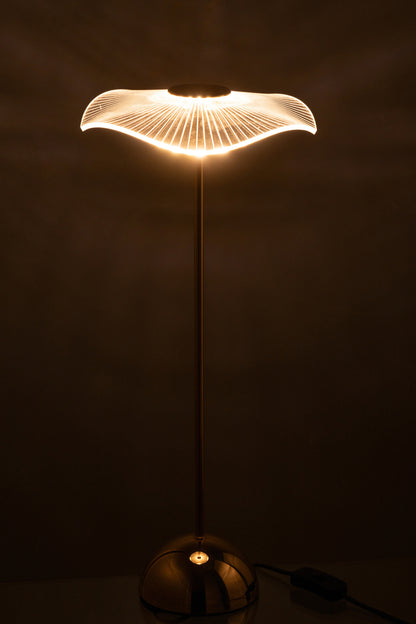 Tafellamp Led Bloem Metaal/Kunststof Goud Groot