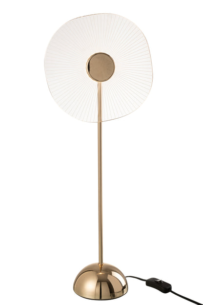 Tafellamp Led Bloem Metaal/Kunststof Goud Groot